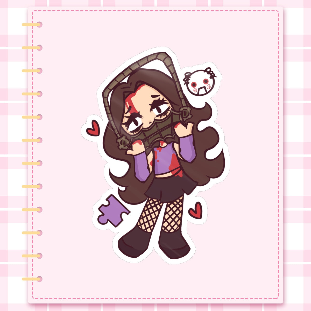 ⤷ ゛amanda reverse bear trap stickers ˎˊ˗