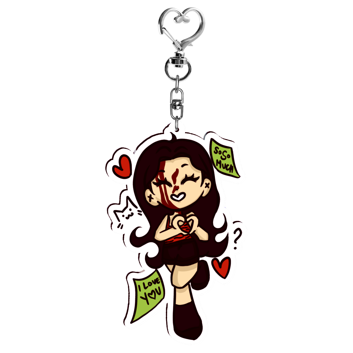 ⤷ ゛nikki loves you keychain ˎˊ˗