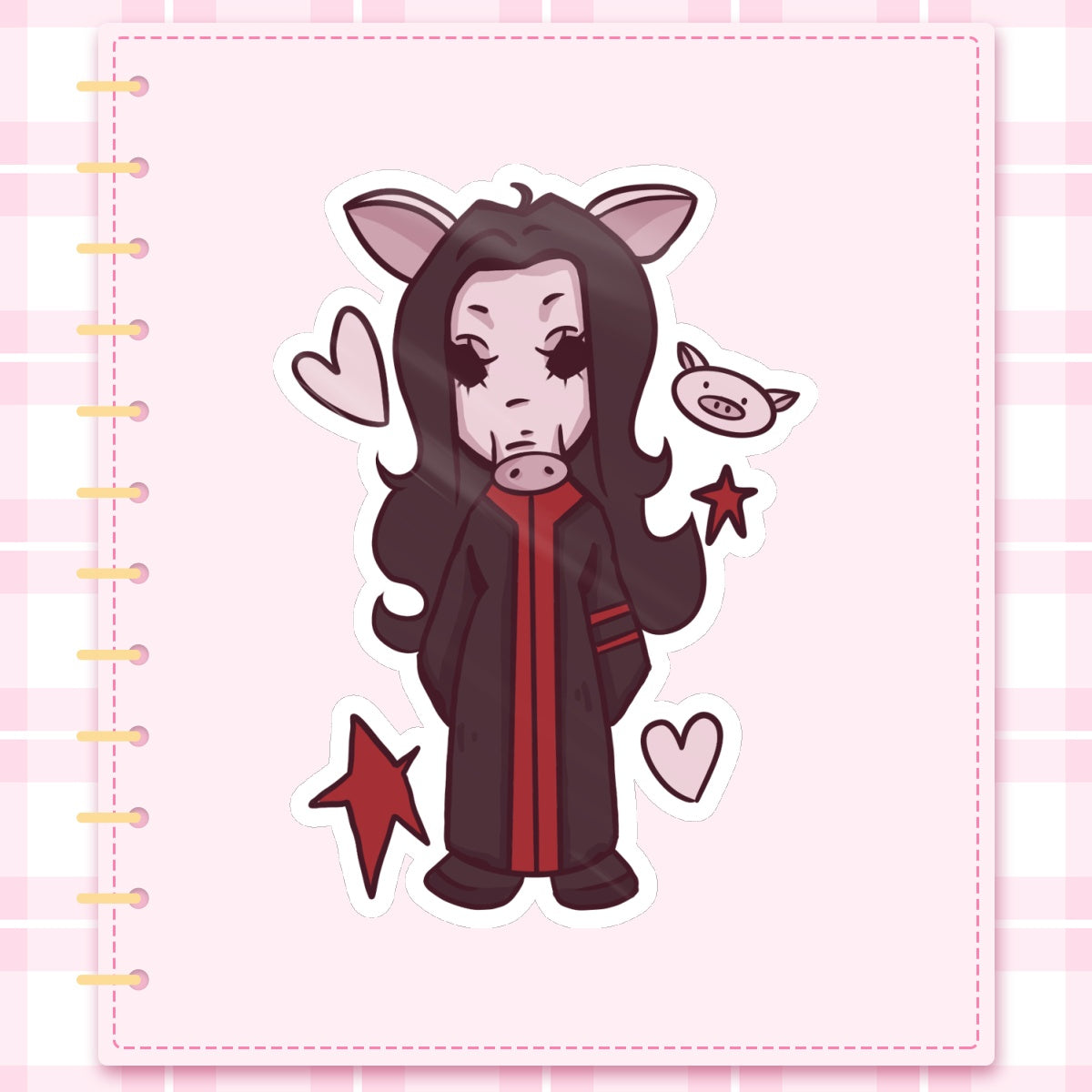 ⤷ ゛piggie amanda stickers ˎˊ˗