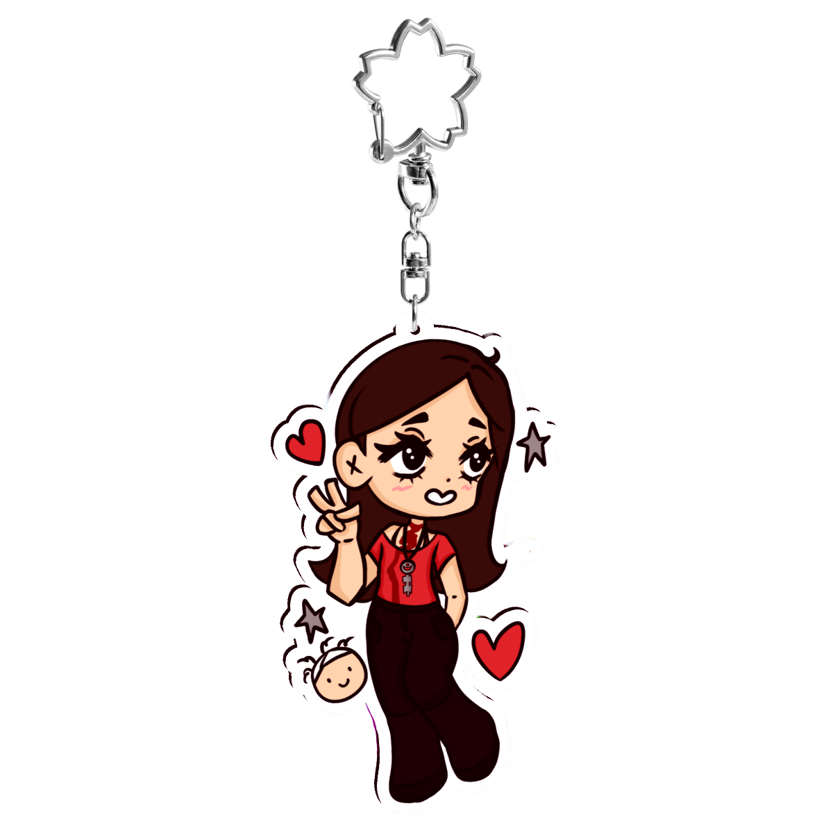 ⤷ ゛saw 3 amanda keychain ˎˊ˗