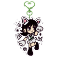 ‧₊ ᵎᵎ yves white cat keychain 🍎 ⋅ ˚✮
