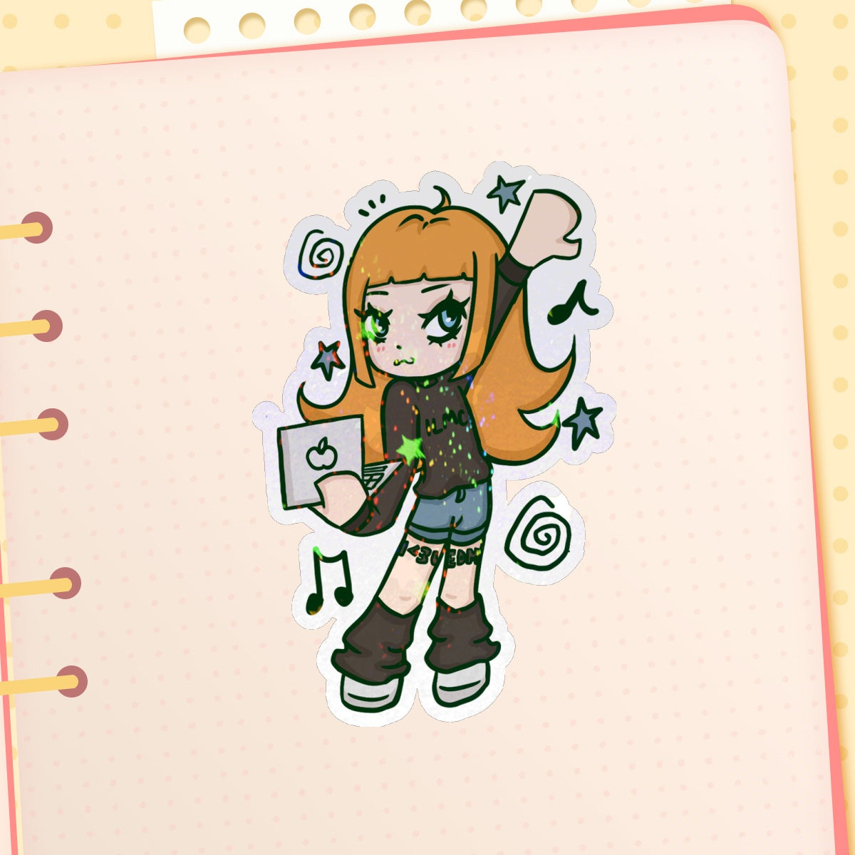 𝄞⨾ ninajirachi stickers 𓍢ִ໋🎧ྀི