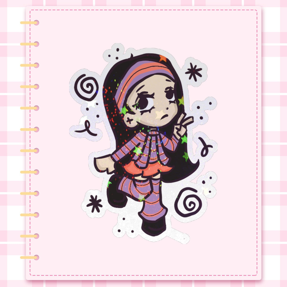 ‧₊ ᵎᵎ yves viola stickers 🍎 ⋅ ˚✮