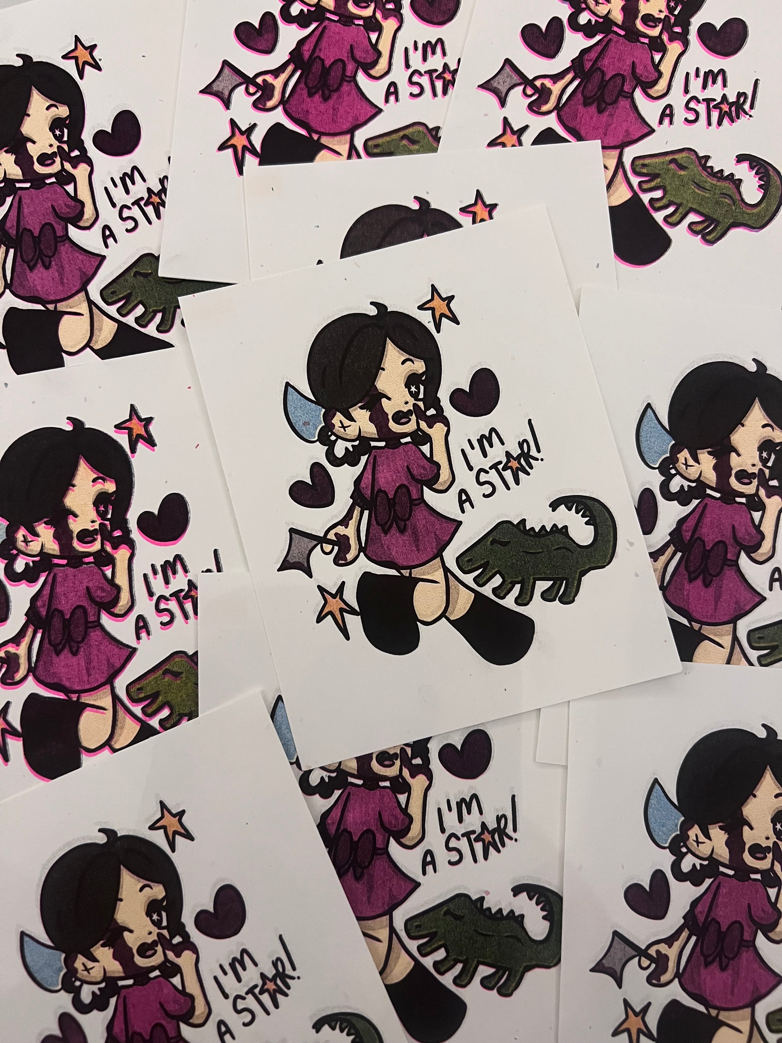 pearl's a star riso mini prints ^_−☆