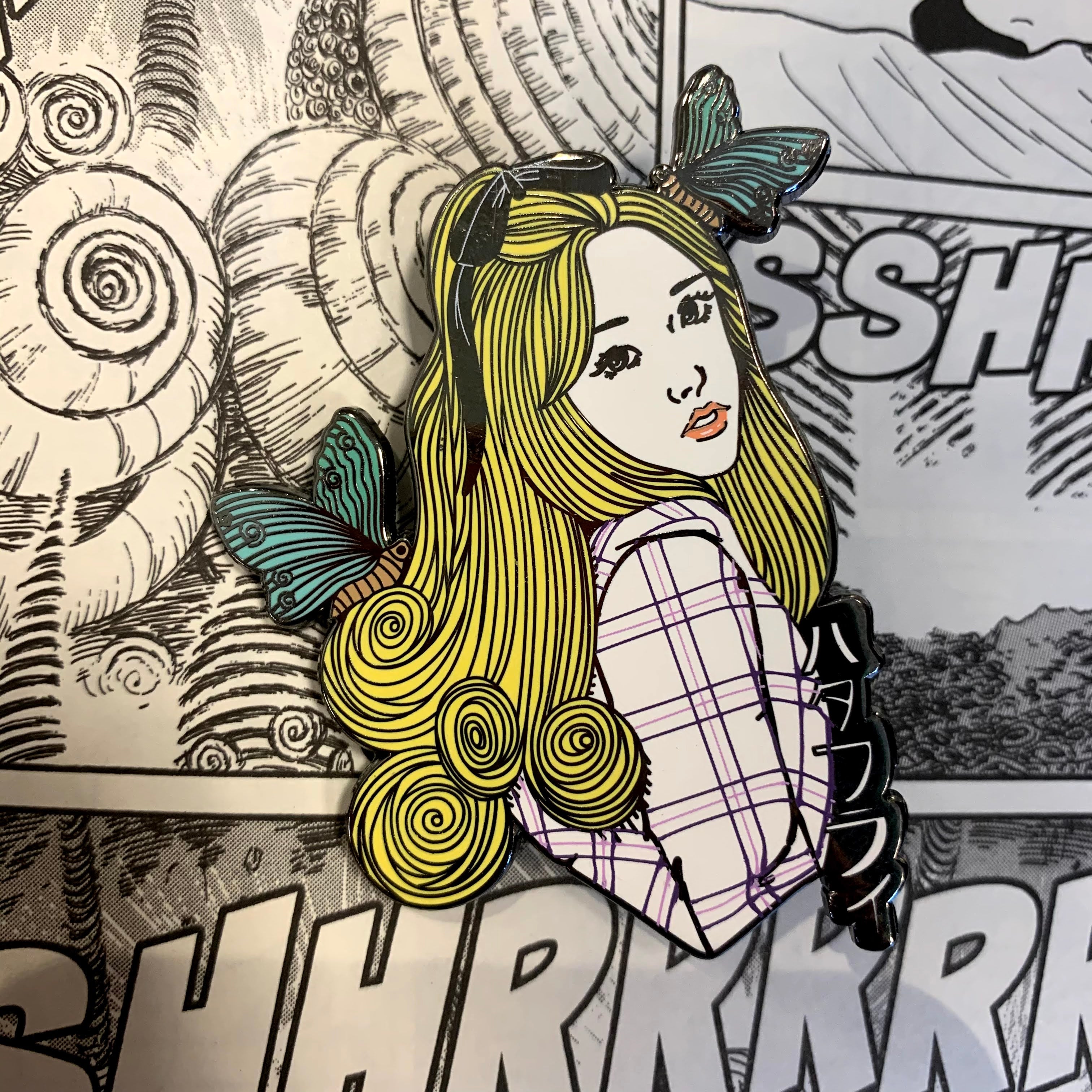 ⋆˚꩜｡ gowon uzumaki inspired enamel pins ⋆˚꩜｡