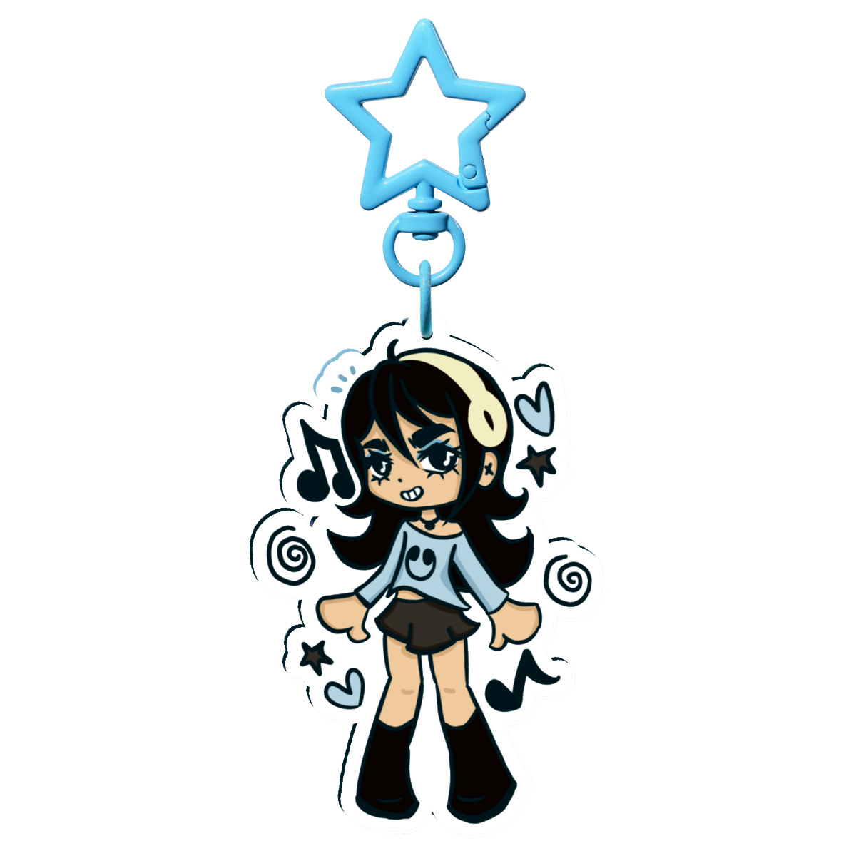 𝄞⨾ underscores keychain 𓍢ִ໋🎧ྀི