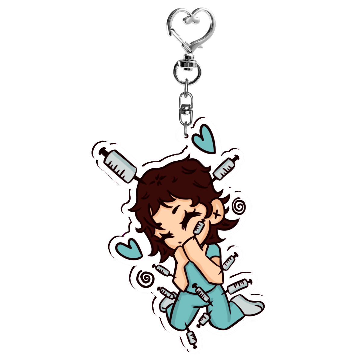 ⤷ ゛saw 2 amanda keychain ˎˊ˗