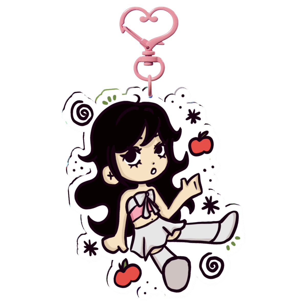 ‧₊ ᵎᵎ yves loop keychain 🍎 ⋅ ˚✮