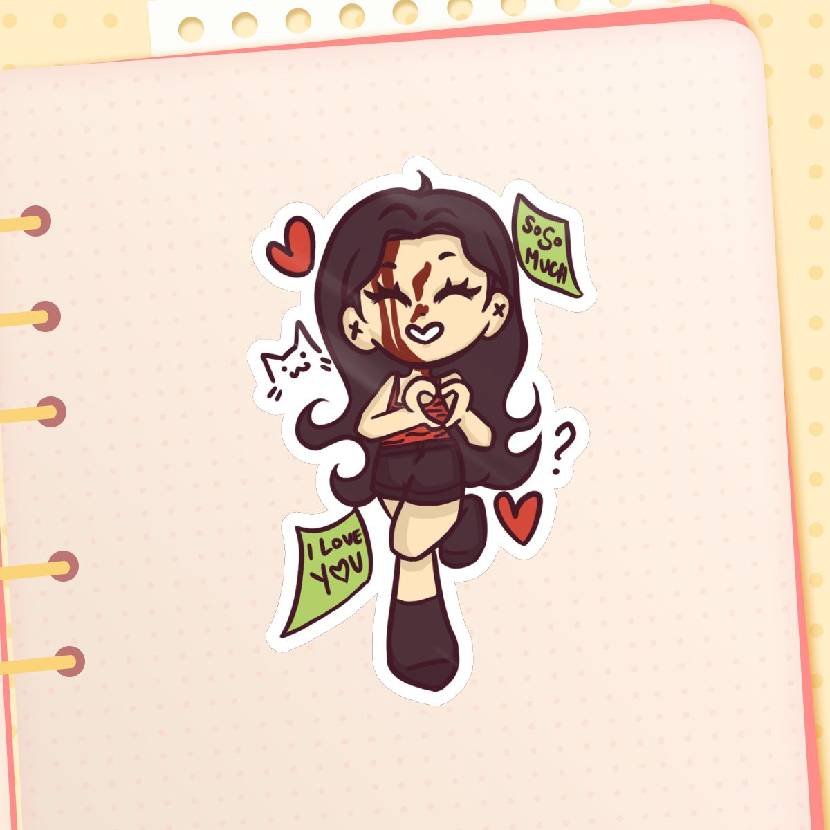 ⤷ ゛nikki loves you stickers ˎˊ˗