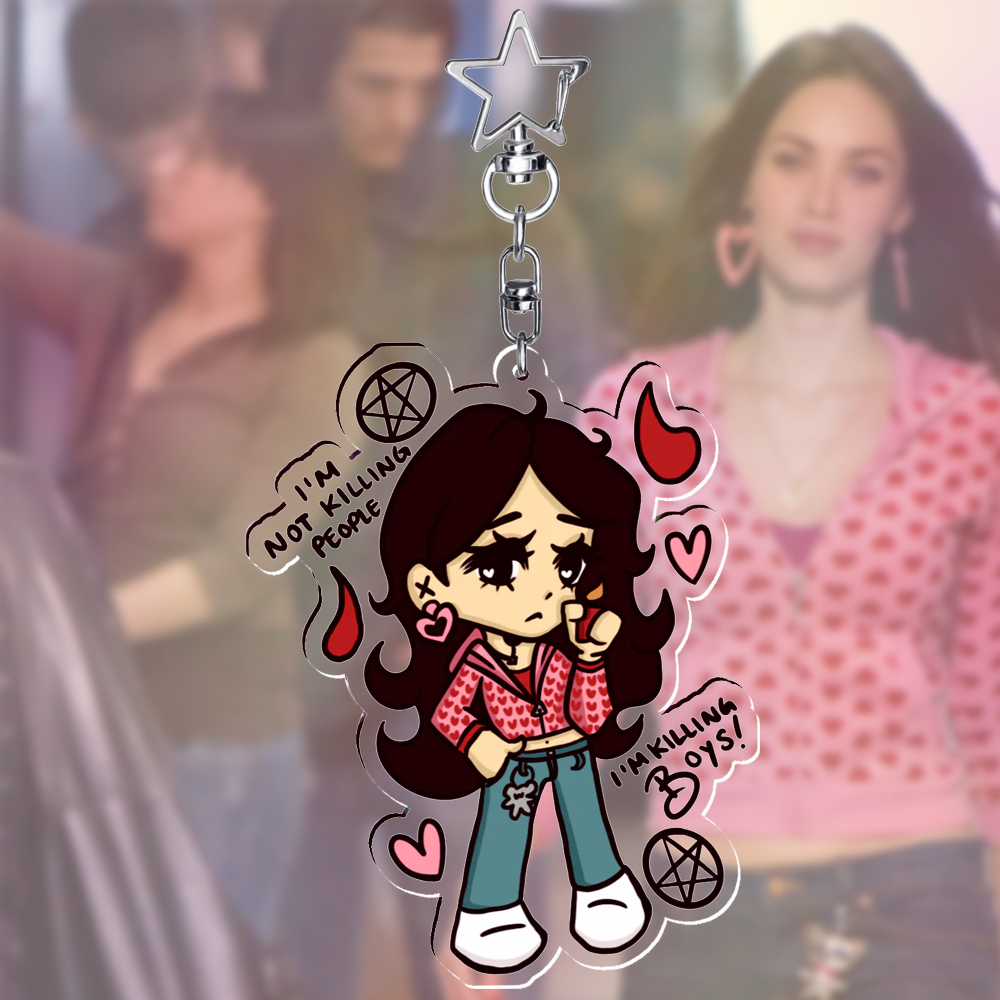⤷ ゛jennifer's body keychain ˎˊ˗