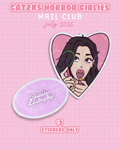 horror girlies mail club - stickers only (july 2026) ♡