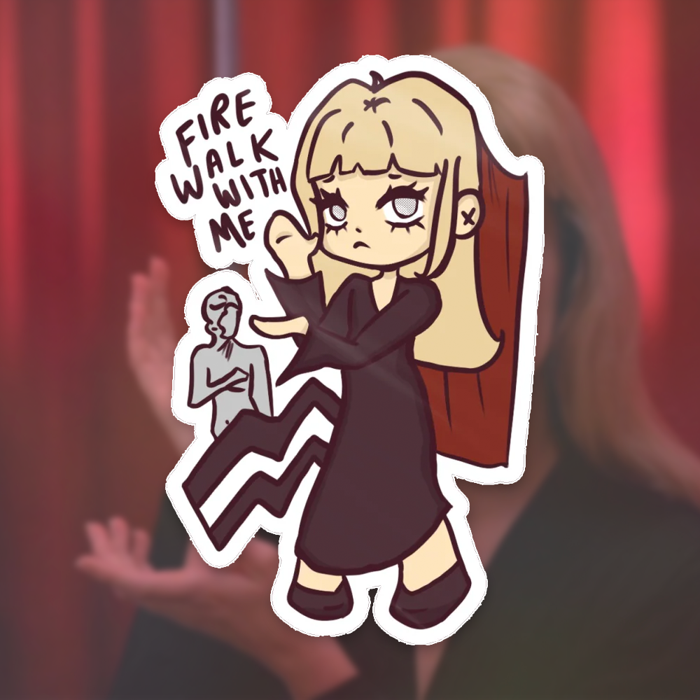 ⤷ ゛laura palmer fire walk with me stickers ˎˊ˗