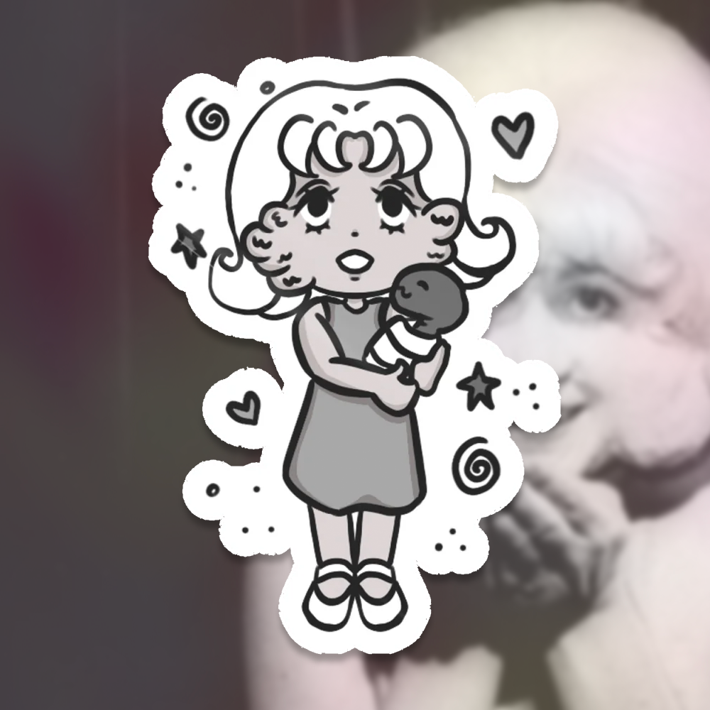 ⊹ ࣪ ˖ lady in the radiator stickers ꒰ঌ ໒꒱