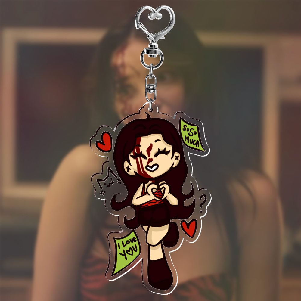 ⤷ ゛nikki loves you keychain ˎˊ˗